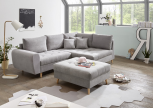 Ecksofa Alice 2teilige Ecke rechts mit Hocker